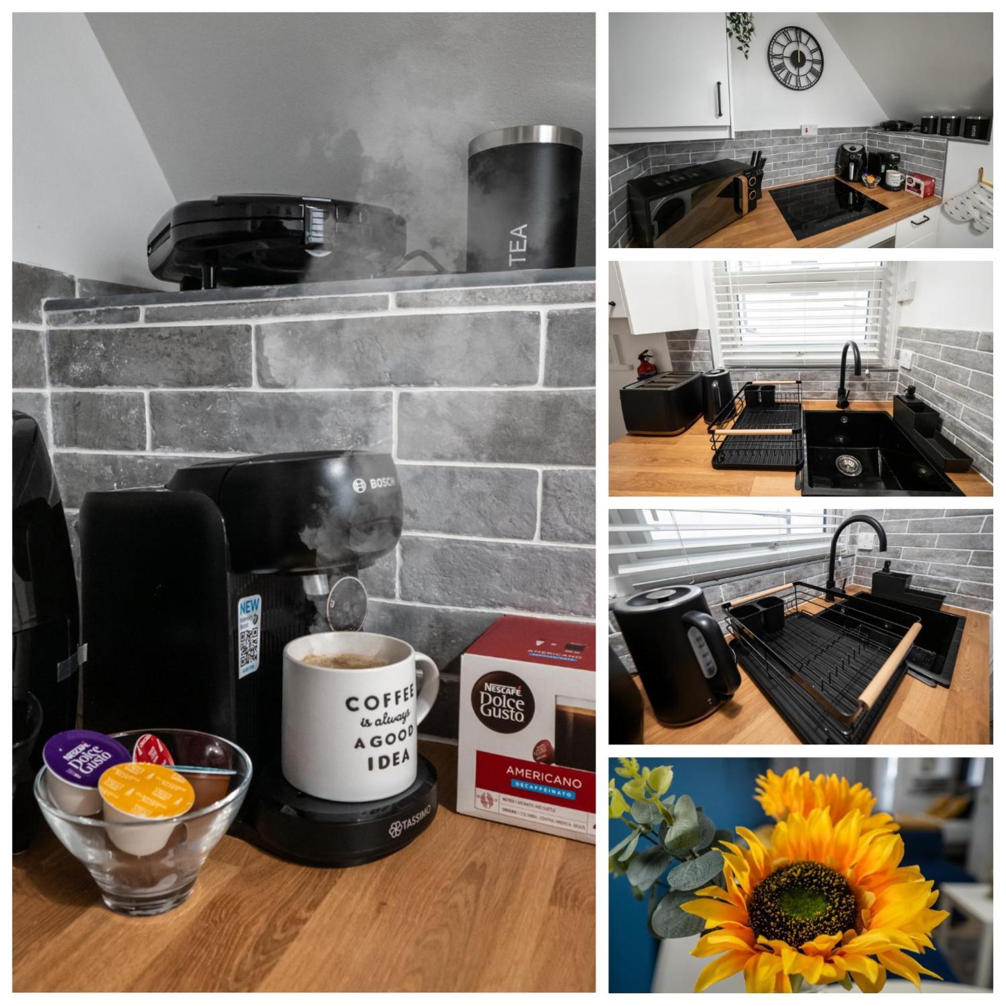 Seaside Retreat: Luxury 1-Bed, Free Parking Appartement Portsmouth Buitenkant foto