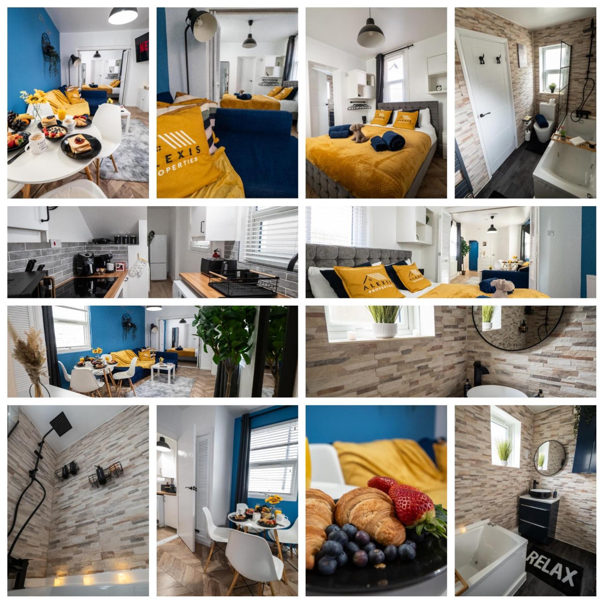 Seaside Retreat: Luxury 1-Bed, Free Parking Appartement Portsmouth Buitenkant foto